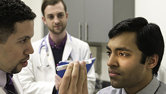 Students training in the clinic